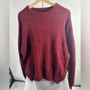 ALPS FINE APPAREL red square  Wool Sweater